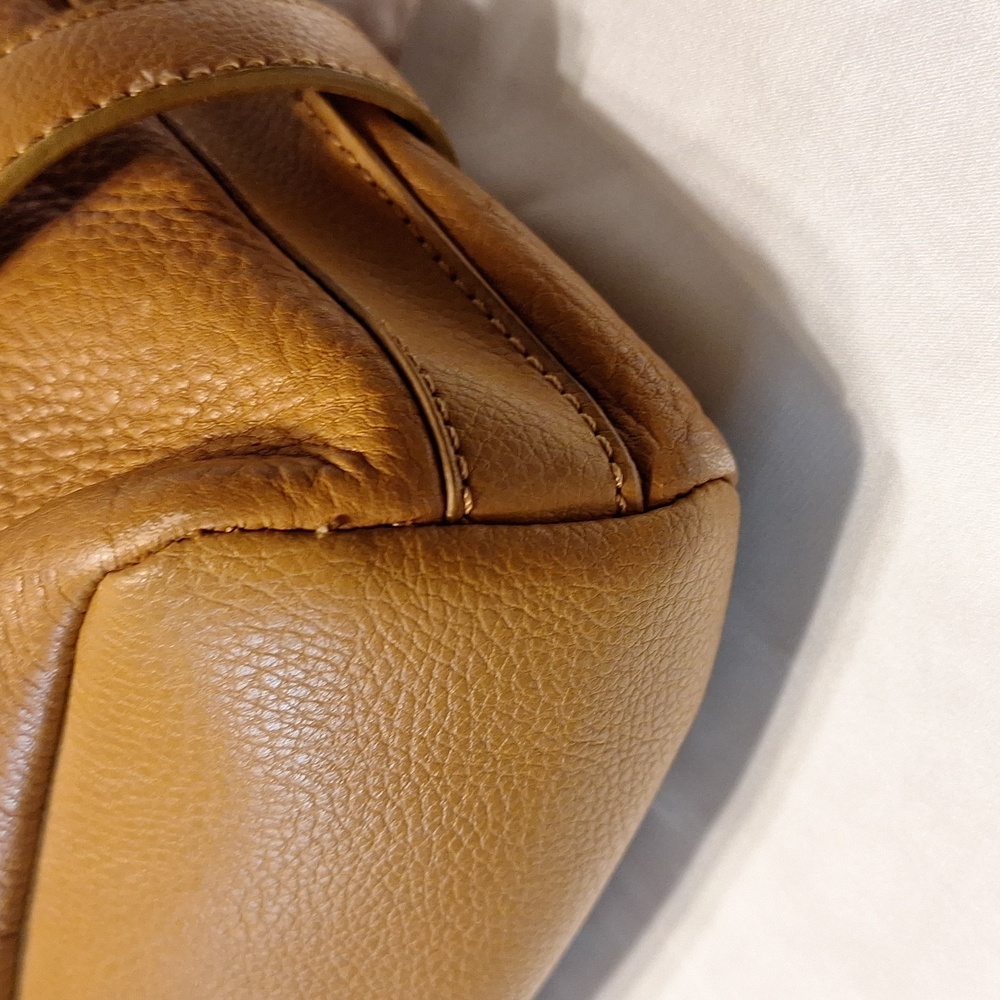Tan Leather Shoulder Bag - Picture 6 of 12